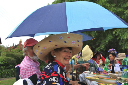 Picnic Barbara hat and Umbrella